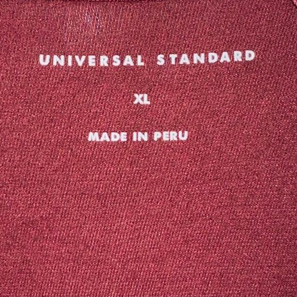 Universal Standard Modal Jersey Wrap Tie Front Dress in Cabernet Size XL - Picture 3 of 13